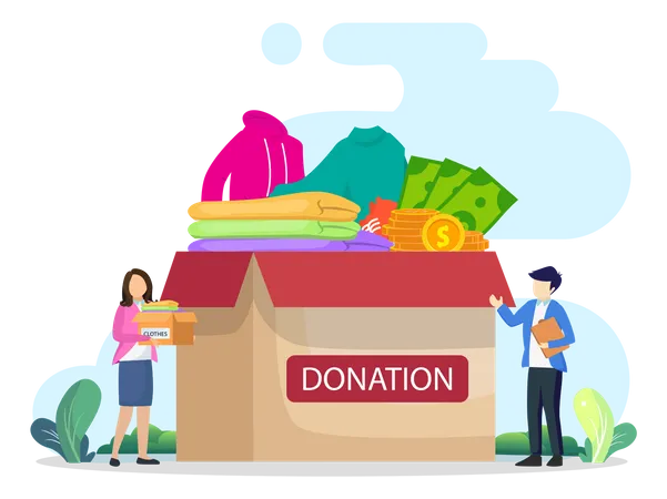 Donor Support  Illustration