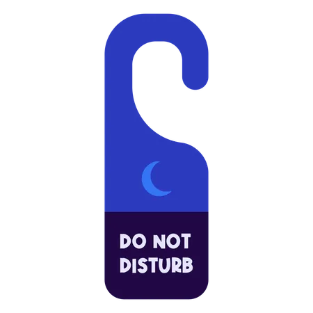 Don't Disturb tag  Illustration