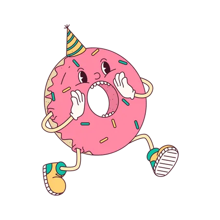 Donut grita alto  Ilustração