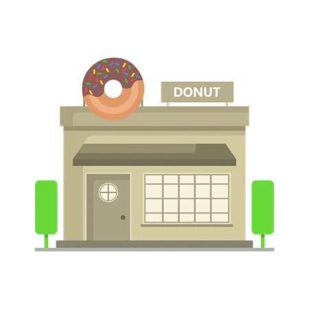 Donut Shop  Illustration