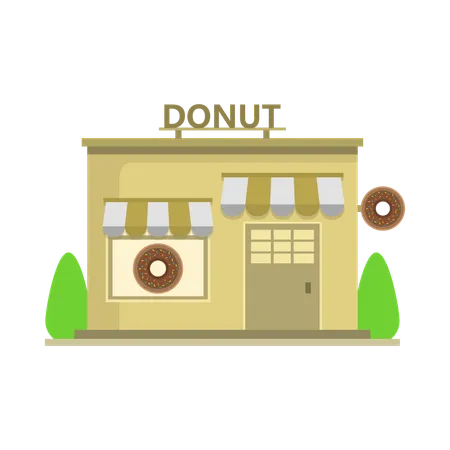 Donut Shop  Illustration