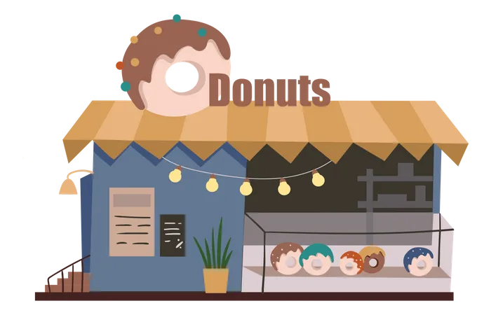 Donuts-Haus  Illustration