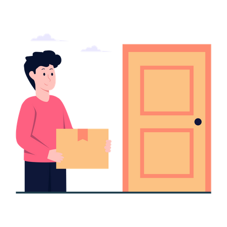 Door Delivery  Illustration