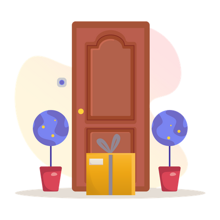 Door to door delivery  Illustration