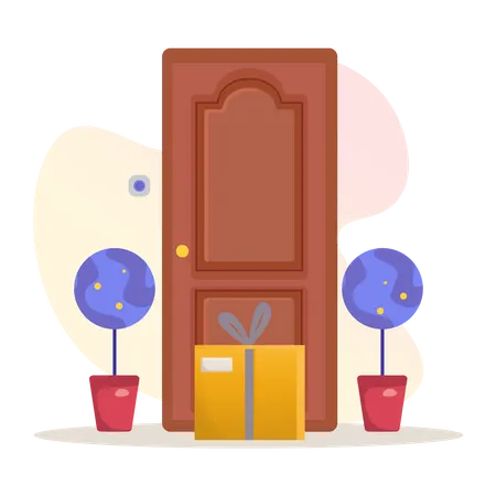 Door to door delivery  イラスト
