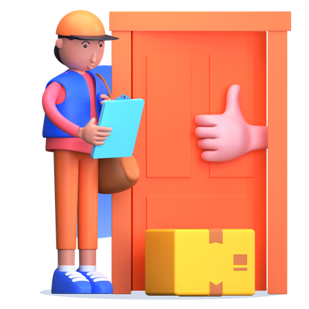 Door to door delivery  Illustration