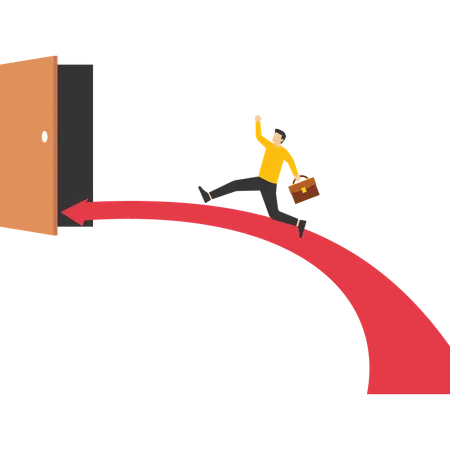 Door to success  Illustration