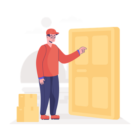 Doorstep Delivery  Illustration