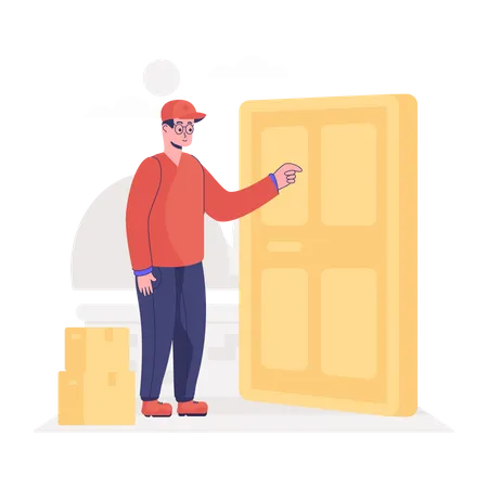 Doorstep Delivery  Illustration