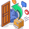 illustration for doorstep delivery