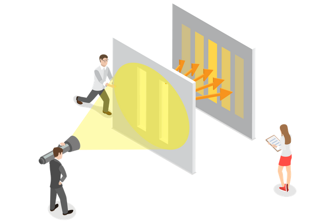 Double Slit Experiment  Illustration