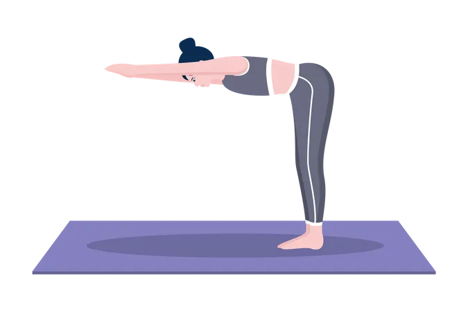 Down dog pose  Illustration