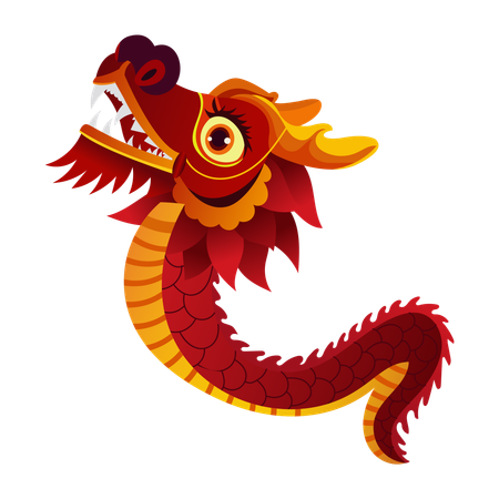Dragão chinês  Ilustração