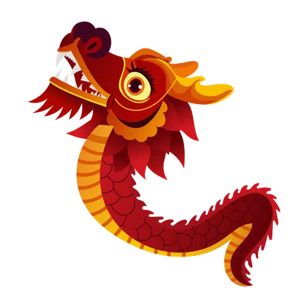 Dragão chinês  Ilustração