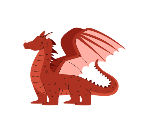 Dragon mythical fictional creature  Illustration