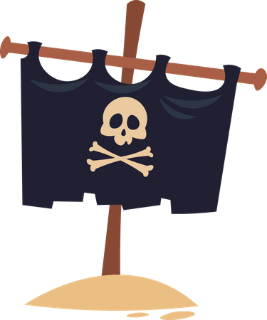 Drapeau pirate  Illustration