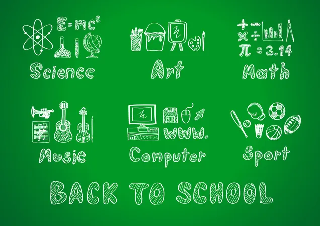 Drawing Of Back To School  Illustration