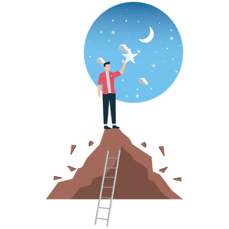 Dream Big and Reach for the Stars  Illustration