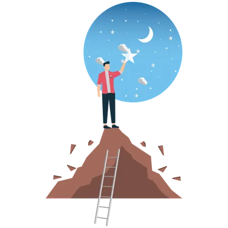 Dream Big and Reach for the Stars  Illustration