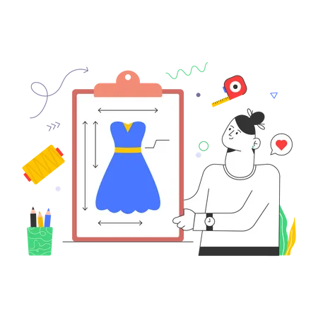 Dress Designer  Illustration