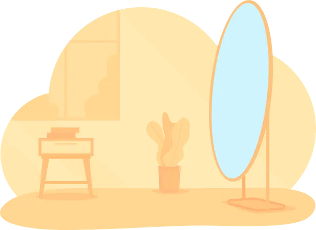 Dressing Mirror  Illustration