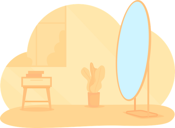 Dressing Mirror  Illustration