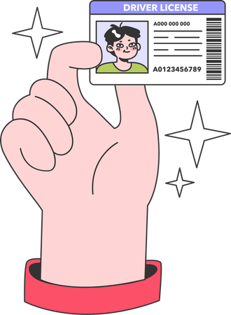 Driver license  Illustration