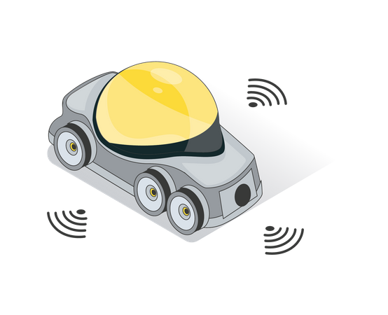 Driverless Transport  Illustration