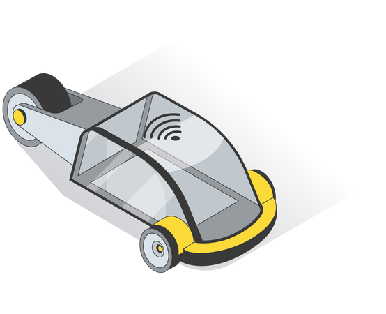 Driverless Transportation  イラスト