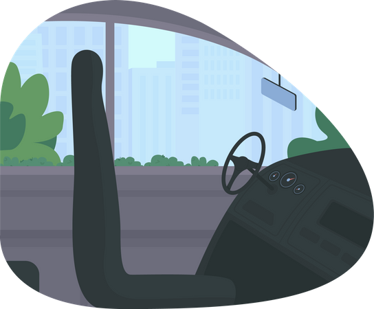 Drivers seat Illustration