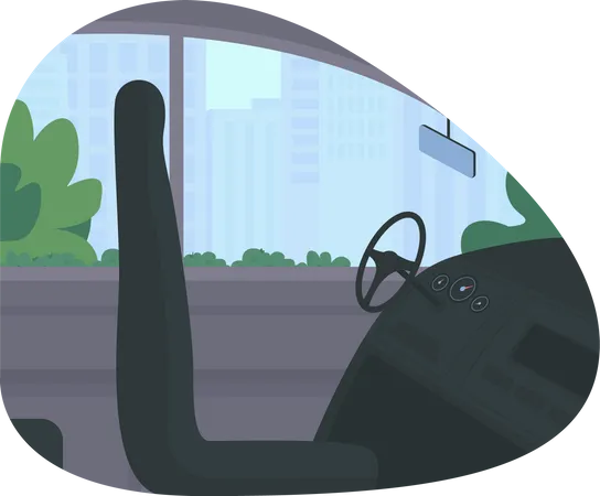 Drivers seat Illustration