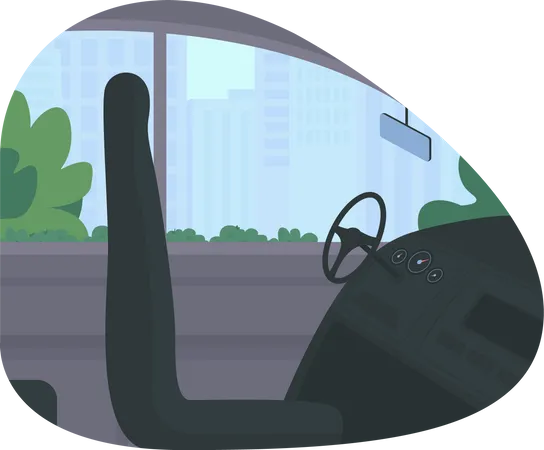 Drivers seat  Illustration