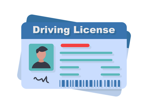 Driving License Illustration
