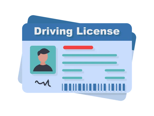 Driving License  Illustration