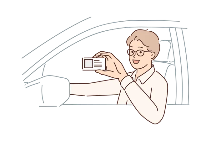 Driving license  Illustration