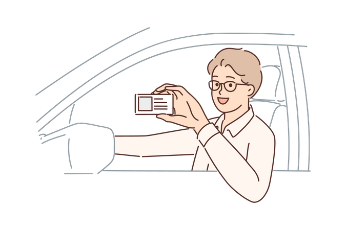 Driving license  Illustration