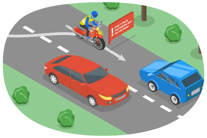 Driving Safety  Illustration