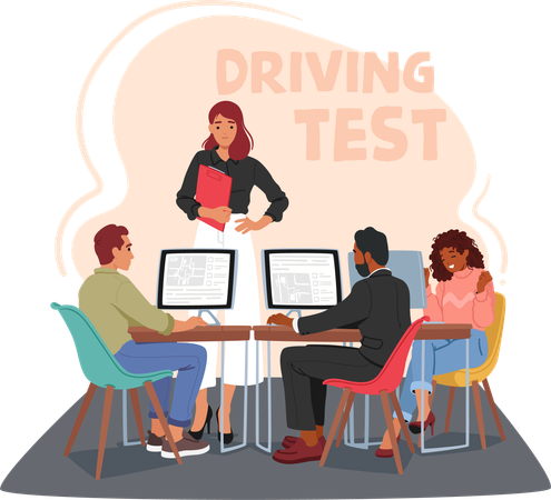 Driving Tests  Illustration