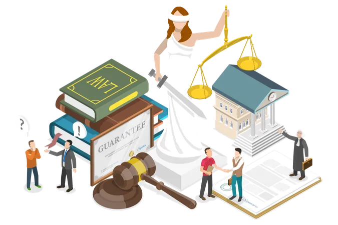 Droit et justice  Illustration