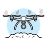 camera drone illustration svg