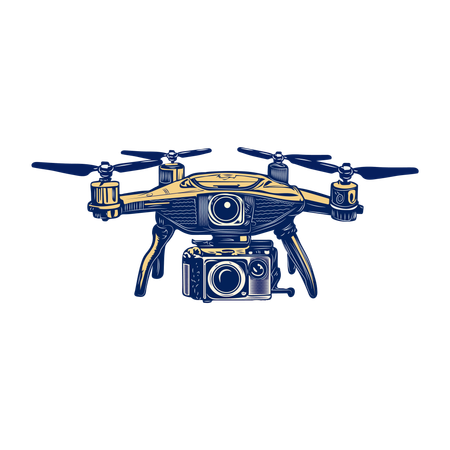 Drone camera  Illustration