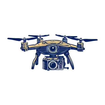 Drone camera  Illustration