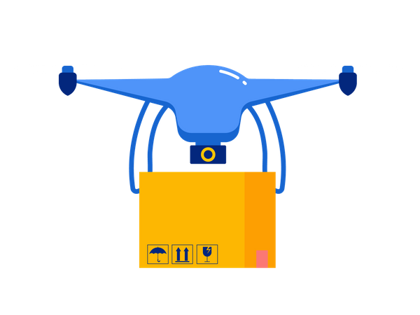 Drone de livraison  Illustration