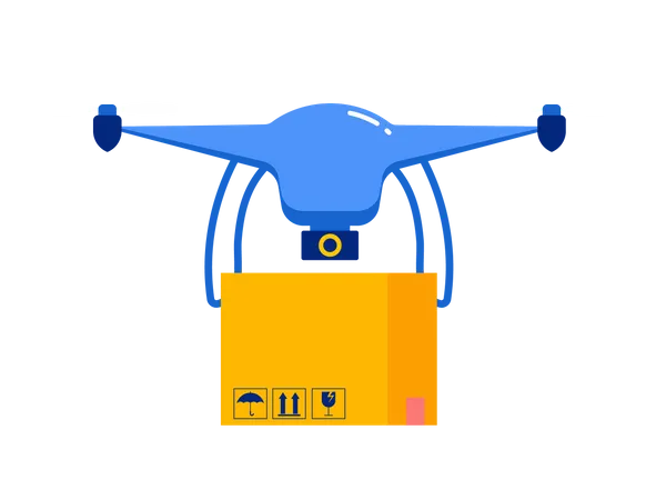 Drone de livraison  Illustration