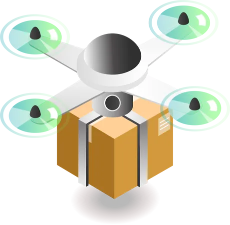 Drone delivery  Illustration