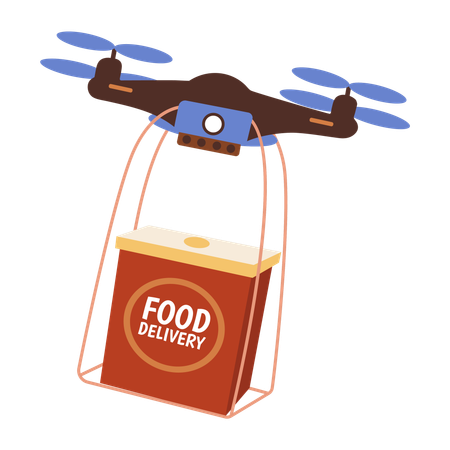 Drone Delivery  Illustration