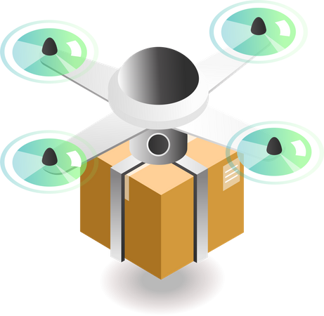 Drone delivery  Illustration