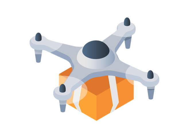 Drone delivery  Illustration