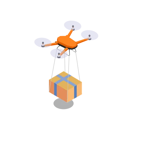 Drone delivery  Illustration