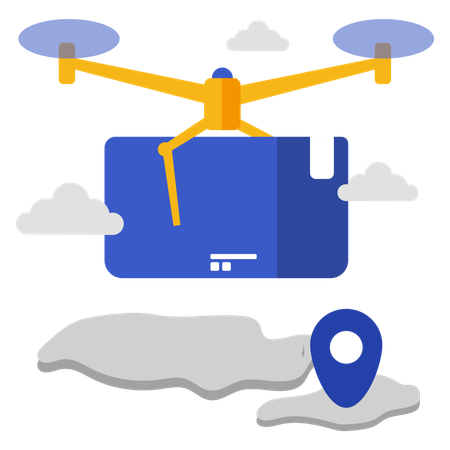 Drone delivery  Illustration